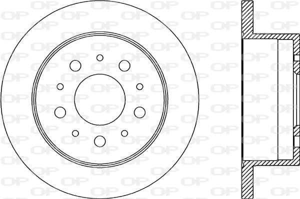 OPEN PARTS Тормозной диск BDA2176.10